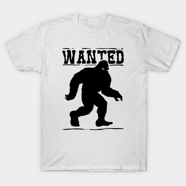 Wanted Bigfoot Legend T-Shirt by cecatto1994